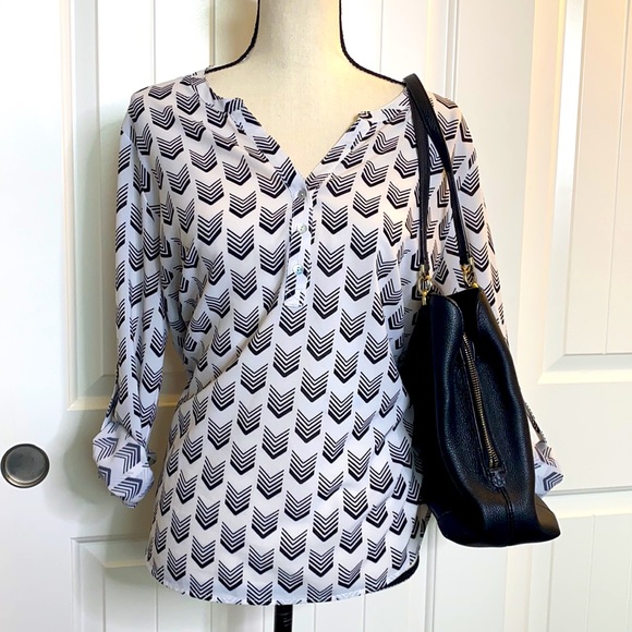 Sunday in Brooklyn chevron Blouse - Picture 4 of 14